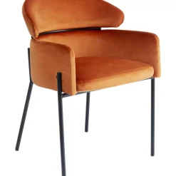 Armlehnstuhl Alexia Velvet Orange