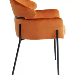 Armlehnstuhl Alexia Velvet Orange