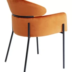 Armlehnstuhl Alexia Velvet Orange