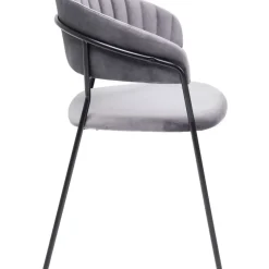 Armlehnstuhl Belle Grau (2/Set)