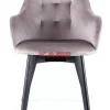 Armlehnstuhl Black Lady Velvet Grau