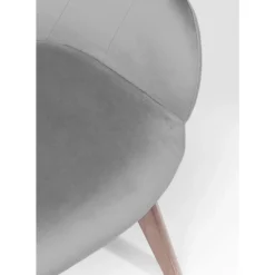 Armlehnstuhl Dark Lady Velvet Grau