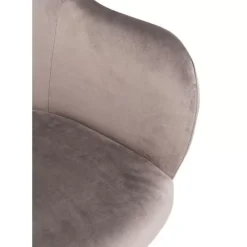 Armlehnstuhl Lady Velvet Grau