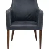 Armlehnstuhl Mode Leder Anthrazit