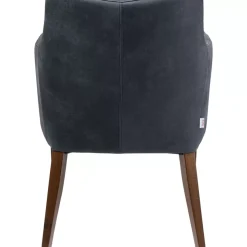 Armlehnstuhl Mode Leder Anthrazit