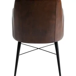 Armlehnstuhl Rumba Leder Braun