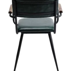 Armlehnstuhl Salsa Leder Dunkelgrun