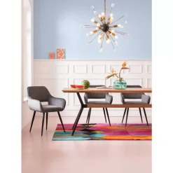 Armlehnstuhl San Francisco Grau