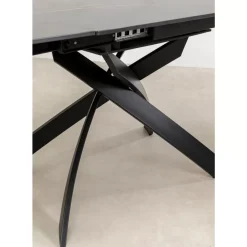 Ausziehtisch Twist Schwarz 120(30+30)X90Cm