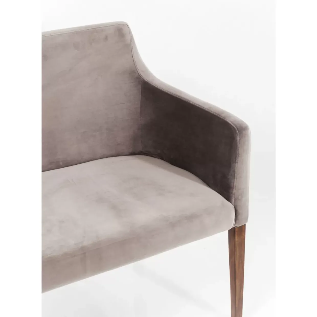 Bank Mode Velvet Grau