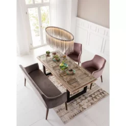 Bank Mode Velvet Grau