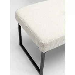 Bank Smart Boucle Creme Schwarz 150Cm