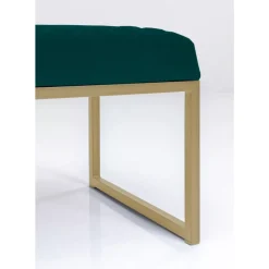 Bank Smart Dunkelgrun Messing 90Cm