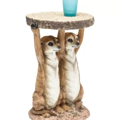 Beistelltisch Animal Meerkat Sisters O33Cm