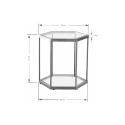 Beistelltisch Comb Gold 55