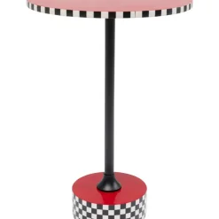 Beistelltisch Domero Checkers Rot O40Cm