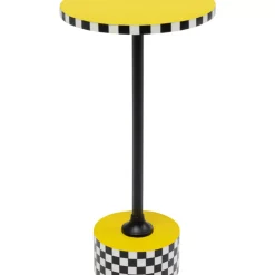Beistelltisch Domero Checkers Gelb O25Cm