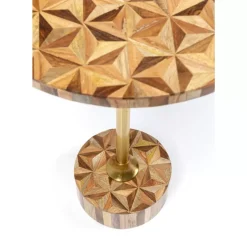 Beistelltisch Domero Geo Braun O40Cm