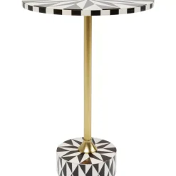 Beistelltisch Domero Star Braun Weis O40Cm