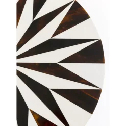 Beistelltisch Domero Star Braun Weis O40Cm