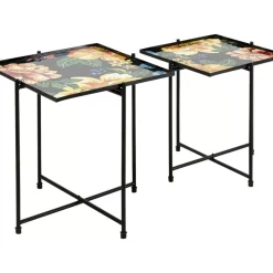 Beistelltisch Flowers Garden Square (2/Set)