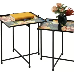 Beistelltisch Flowers Garden Square (2/Set)