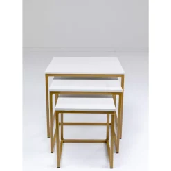 Beistelltisch Key West Gold (3/Set)