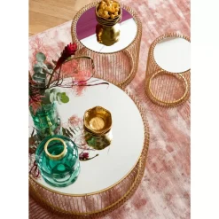 Beistelltisch Wire Messing (2/Set) O44Cm