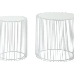 Beistelltisch Wire White (2/Set) O44Cm