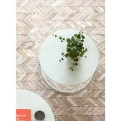 Beistelltisch Wire White (2/Set) O44Cm