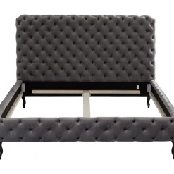 Bett Desire Hoch Silbergrau 180X200 Cm