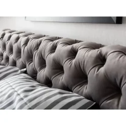 Bett Desire Velvet Silbergrau 200X200Cm