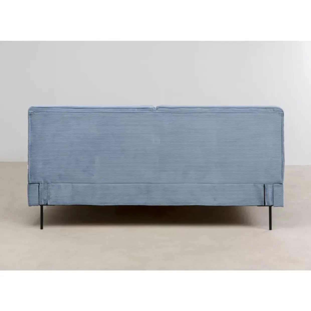 Bett East Side Cord Blau 180X200Cm