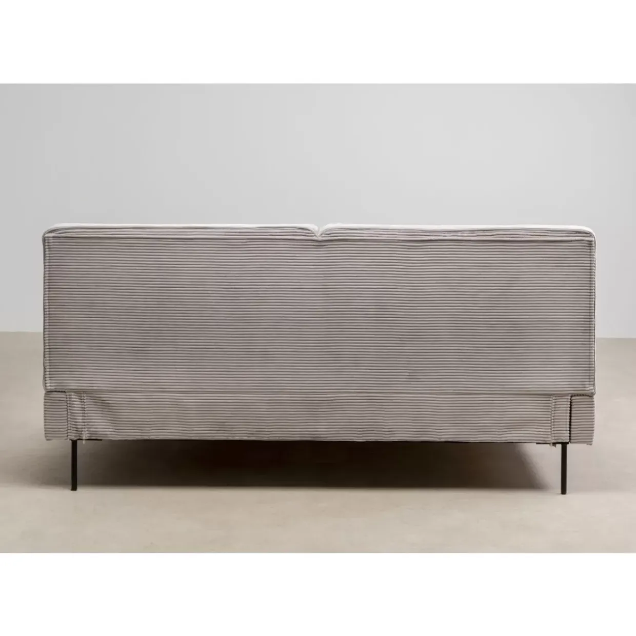 Bett East Side Cord Grau 180X200Cm