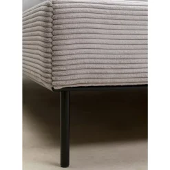 Bett East Side Cord Grau 160X200Cm