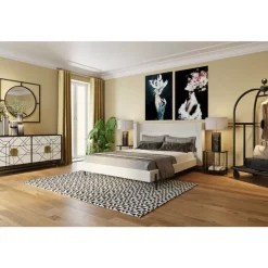 Bett Tivoli Ecru 160X200Cm