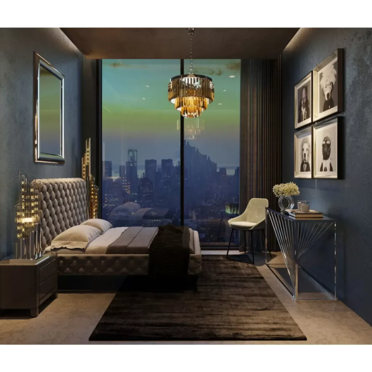 Bild Frame Mirror Artist Dog 60X60