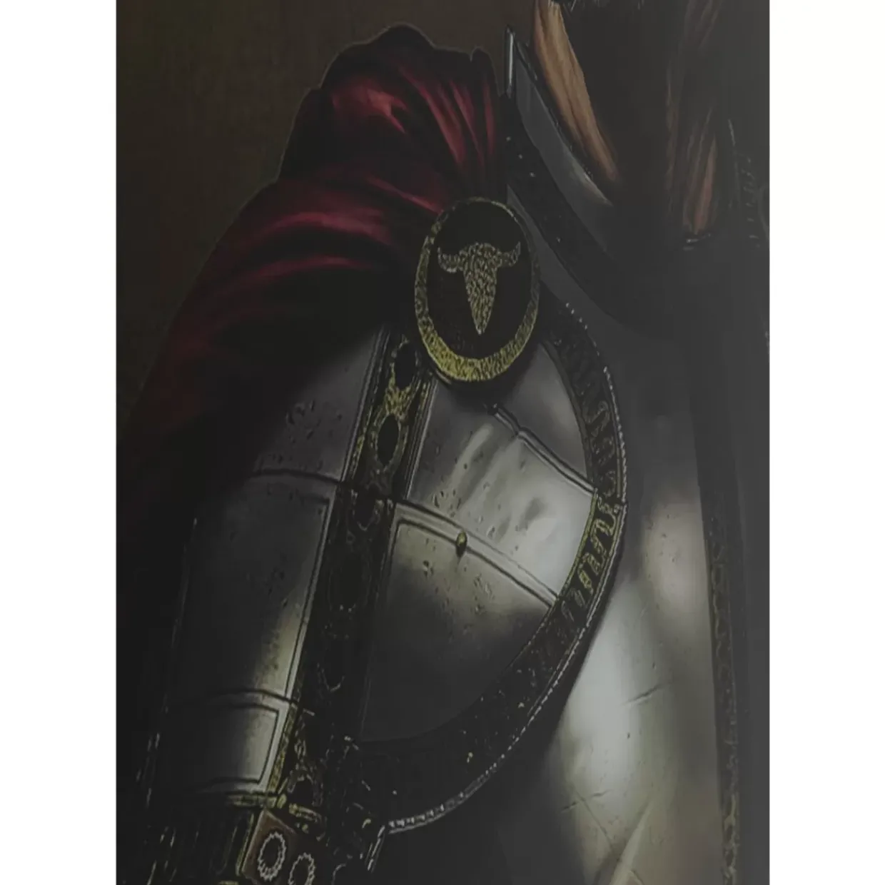 Bild Glas Knight Cow 120X120