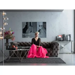 Bild Glas Metallic Gepard 100X150