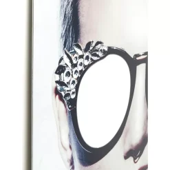 Bild Glas Metallic Girlie 120X120Cm