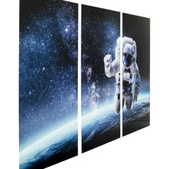 Bild Glas Triptychon Man In Space 160X240