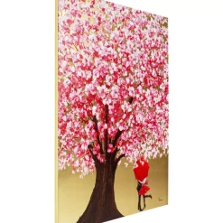 Bild Touched Flower Couple Gold Pink 160X120Cm