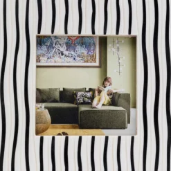 Bilderrahmen Black Stripes 17X17Cm