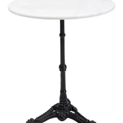 Bistrotisch Kaffeehaus Rund Weiss O60