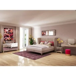 Boxspringbett Benito Moon Creme 180X200Cm