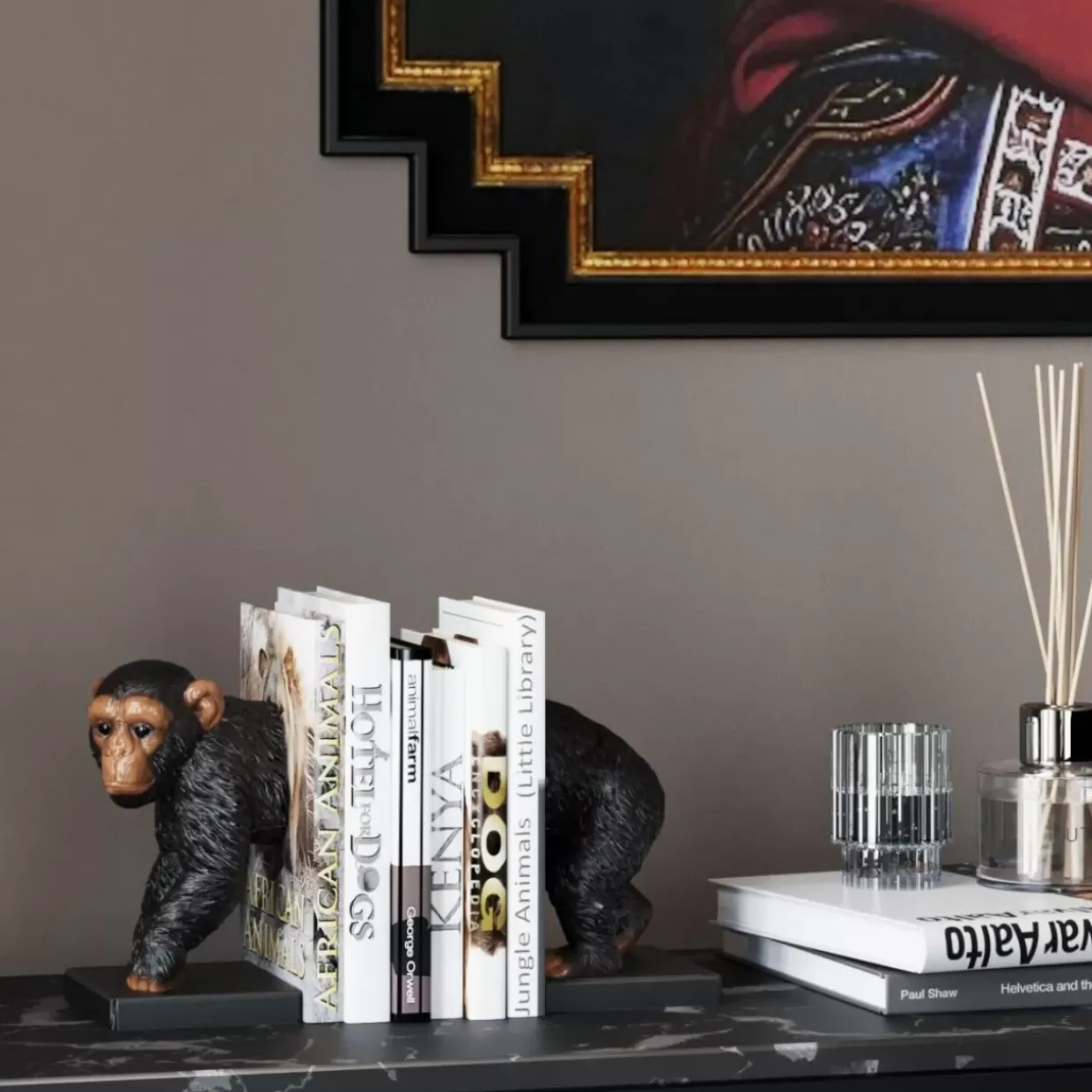 Buchstutze Chimp (2/Set)