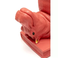 Buchstutze Hippo Pink (2/Set)