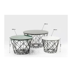 Couchtisch East Coast Rund (3/Set)