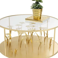 Couchtisch Flower Meadow Gold O80