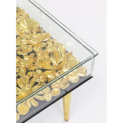 Couchtisch Gold Flowers 120X60